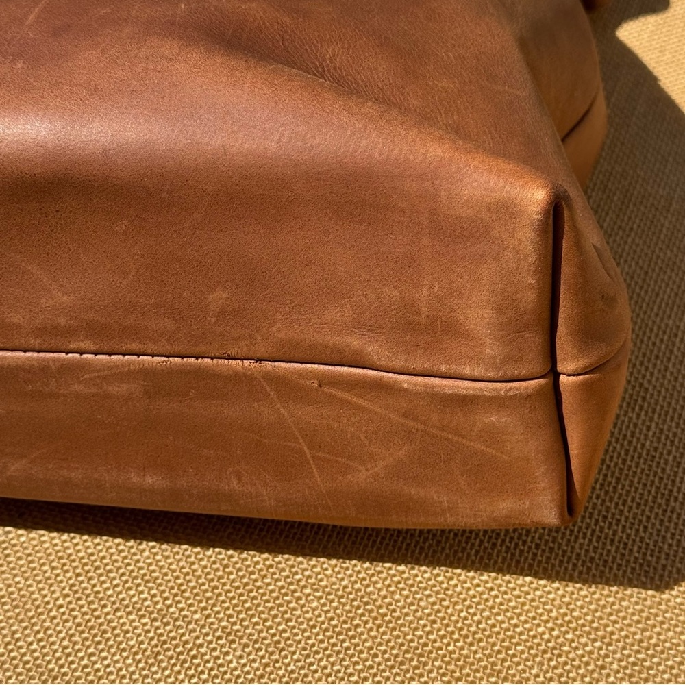 ABLE Salome Leather Hobo Bag Brown Handmade Ethiopia Slouchy Boho Shoulder - Picture 11 of 14